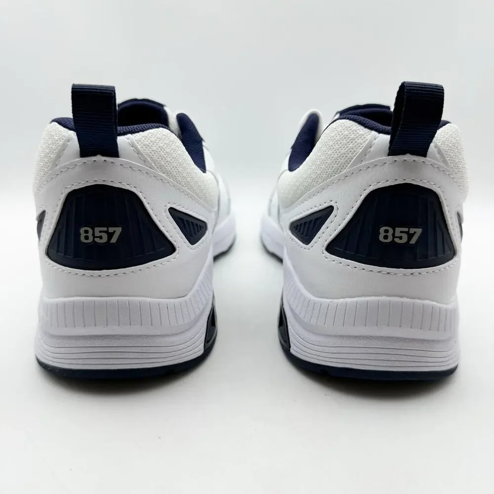 New Balance Mens 857v3 Athletic Shoes Size 7.5 XW 4E White Navy Blue NIB